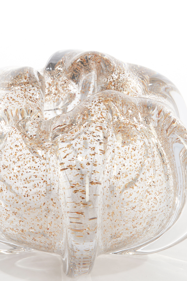 Vase MURELA  in Glas klar, Flitter sand