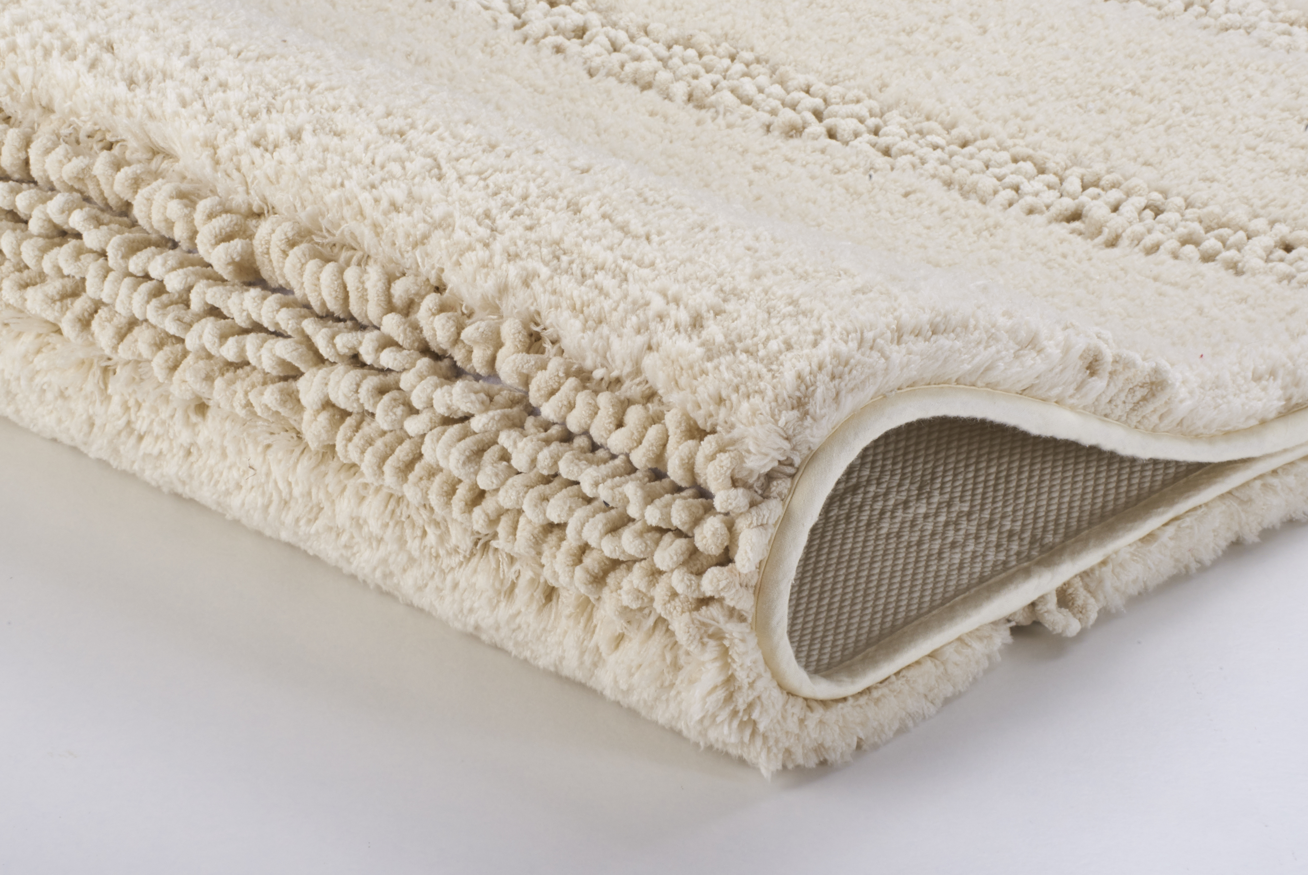 Kleine Wolke Badteppich MONROVIA ca. 60x60cm in Farbe Sandbeige