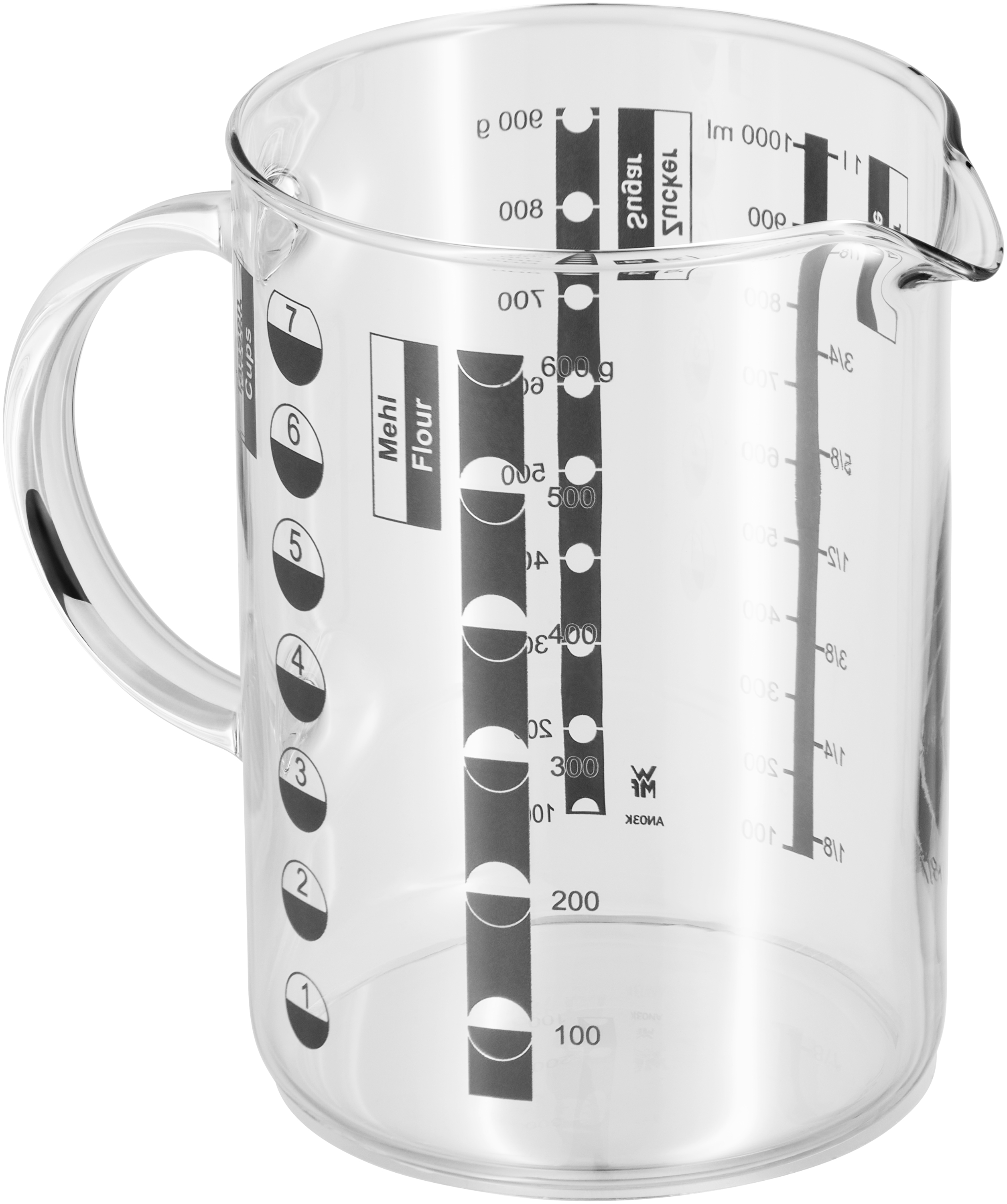 WMF Gourmet Messbecher 1,0 L in tranparent