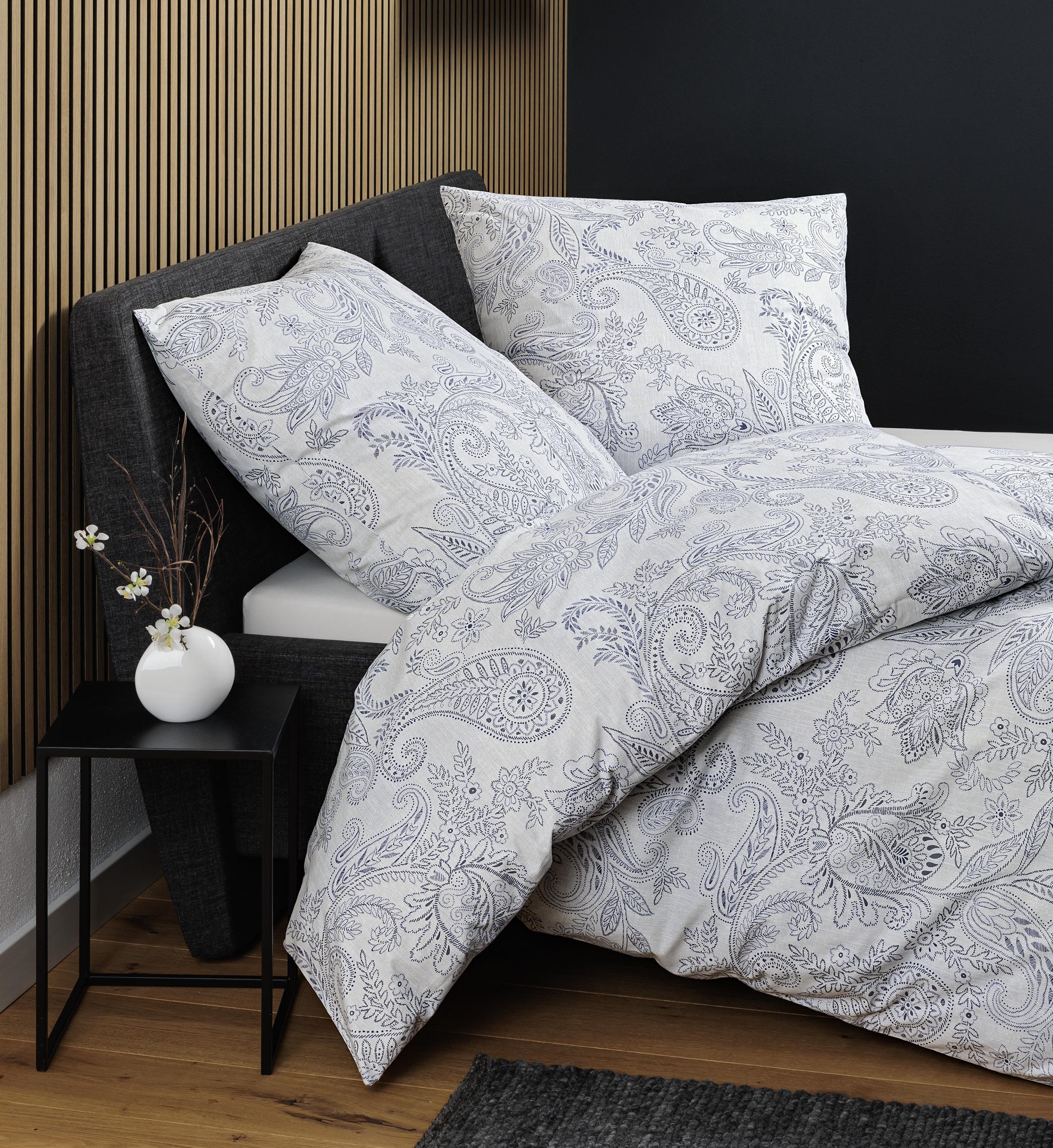 Janine Design Bettwäsche 155x220cm CORTINA in Farbe Blau