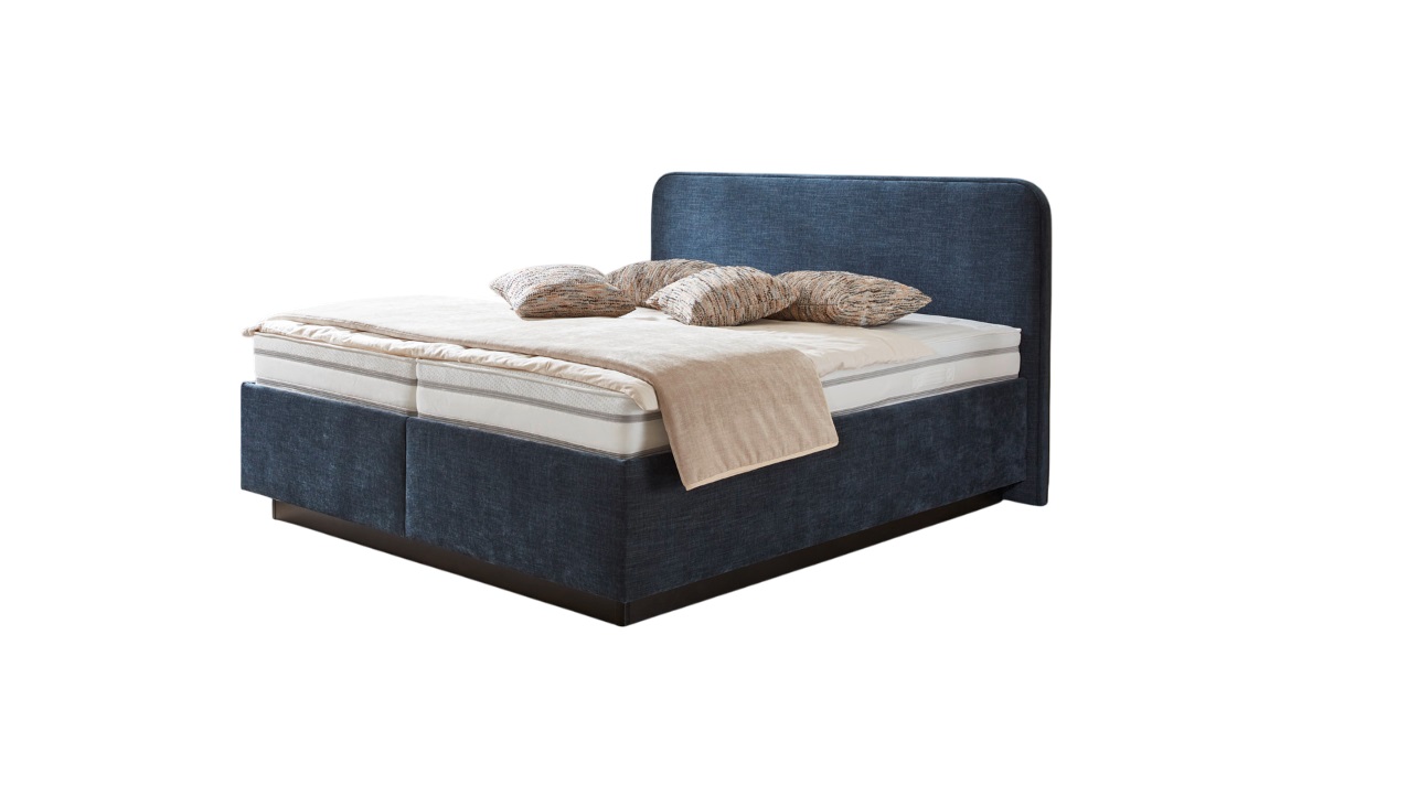 Oschmann Comfortbetten Polsterbett DREAMPLACE ca. 180x200cm in Stoff Rob marine
