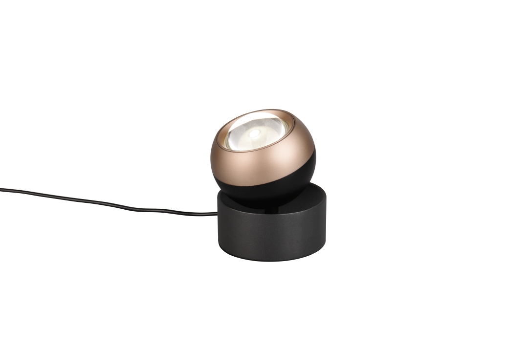 Trio Select LED-Tischleuchte ORBIT 1-flammig in Farbe schwarz matt