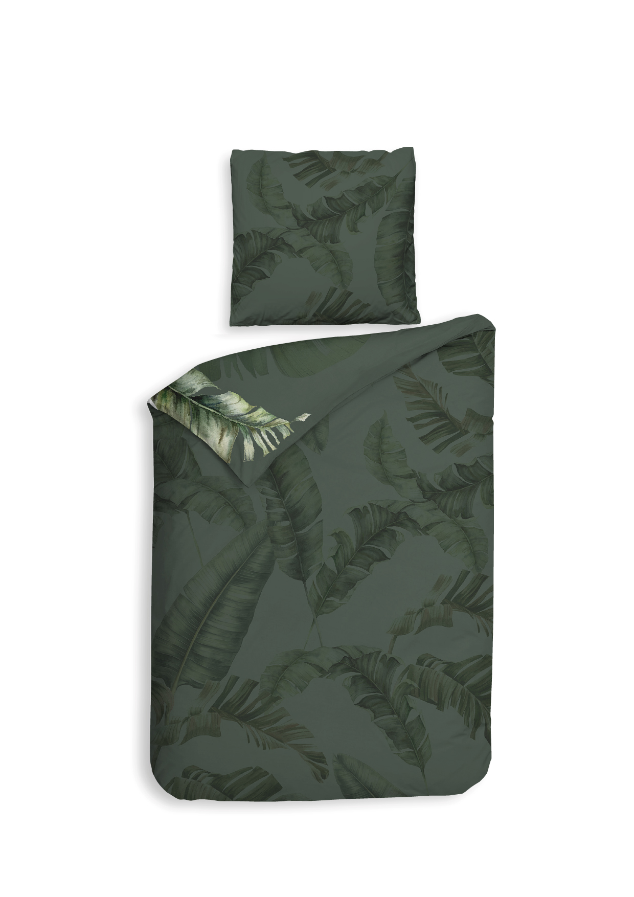 Heckettlane Bettwäsche ca. 155x220cm in Farbe Forest-Green, Kissen, Dekoration für Zuhause, Decke, Mobiliar