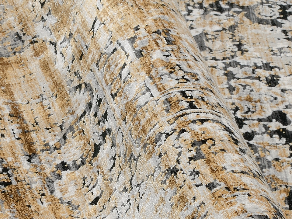 OCI Webteppich ca. 160x230cm in Farbe grau-gold