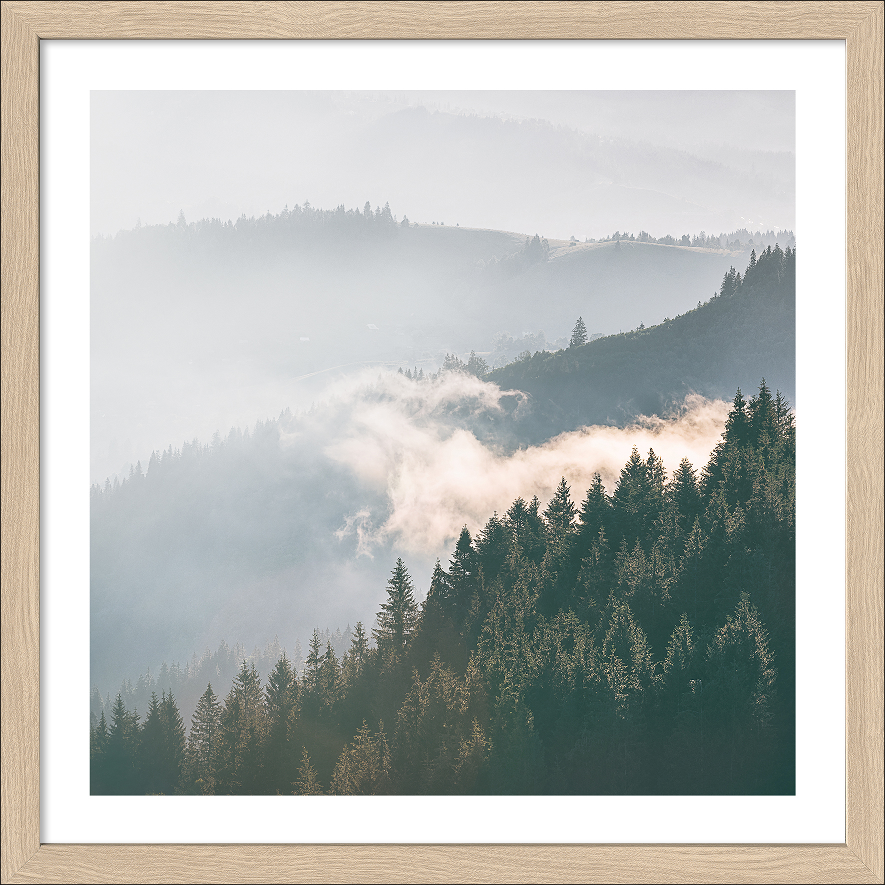 ProArt Framed-Art Slim Scandic 33x33cm Gloomy Landscape II