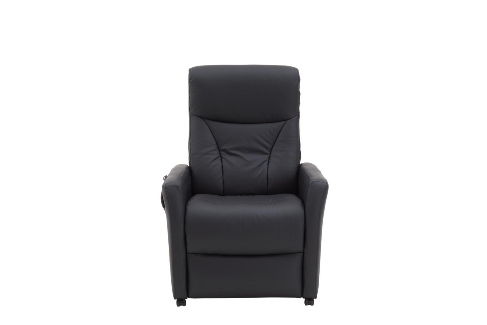 Knudsen Relaxsessel COMFORTIMES in Leder Madras schwarz