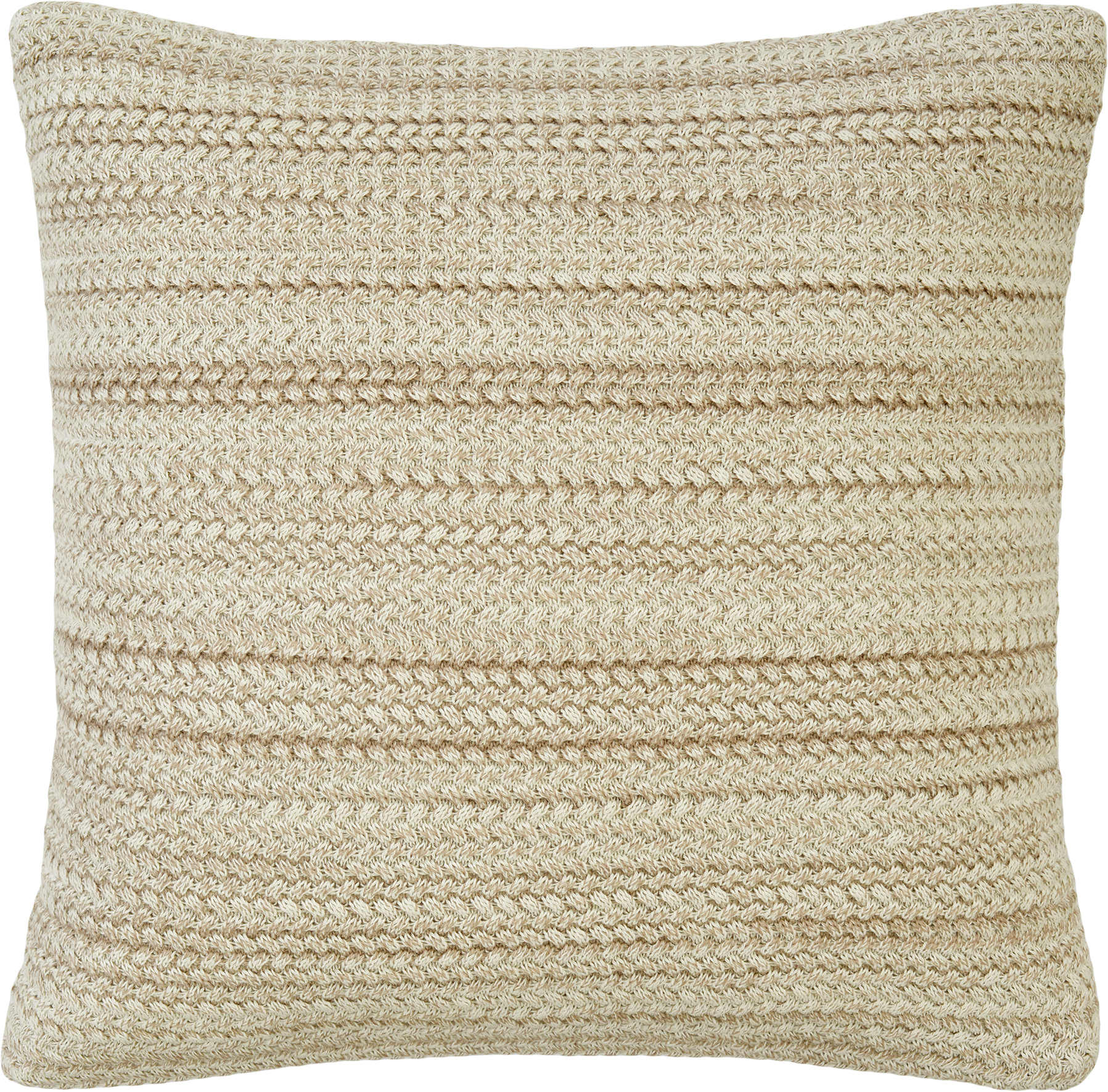 Sander Kissenhülle BRADFORD ca. 45 x 45cm in Farbe caramel/ecru, Kissen, Dekoration für Zuhause, Strickwaren, Pullover