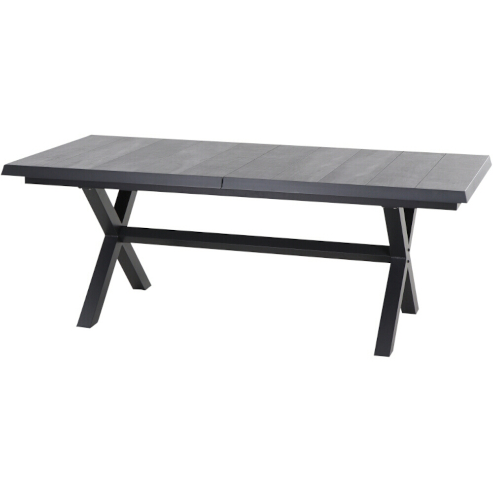 Ausziehtisch SINCRO ca. 200(260) x 100 cm, H77 cm in Tischplatte Keramik wood/grey