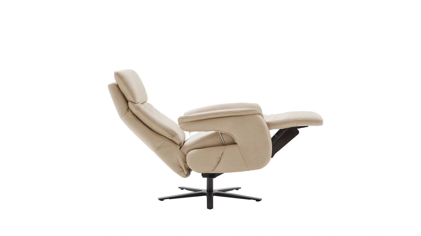 Polsteria Relaxsessel MIRA LAZYLINE in Leder Evita ecru
