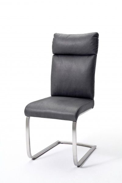 MCA Furniture Schwingstuhl Rabea in Stoff grau