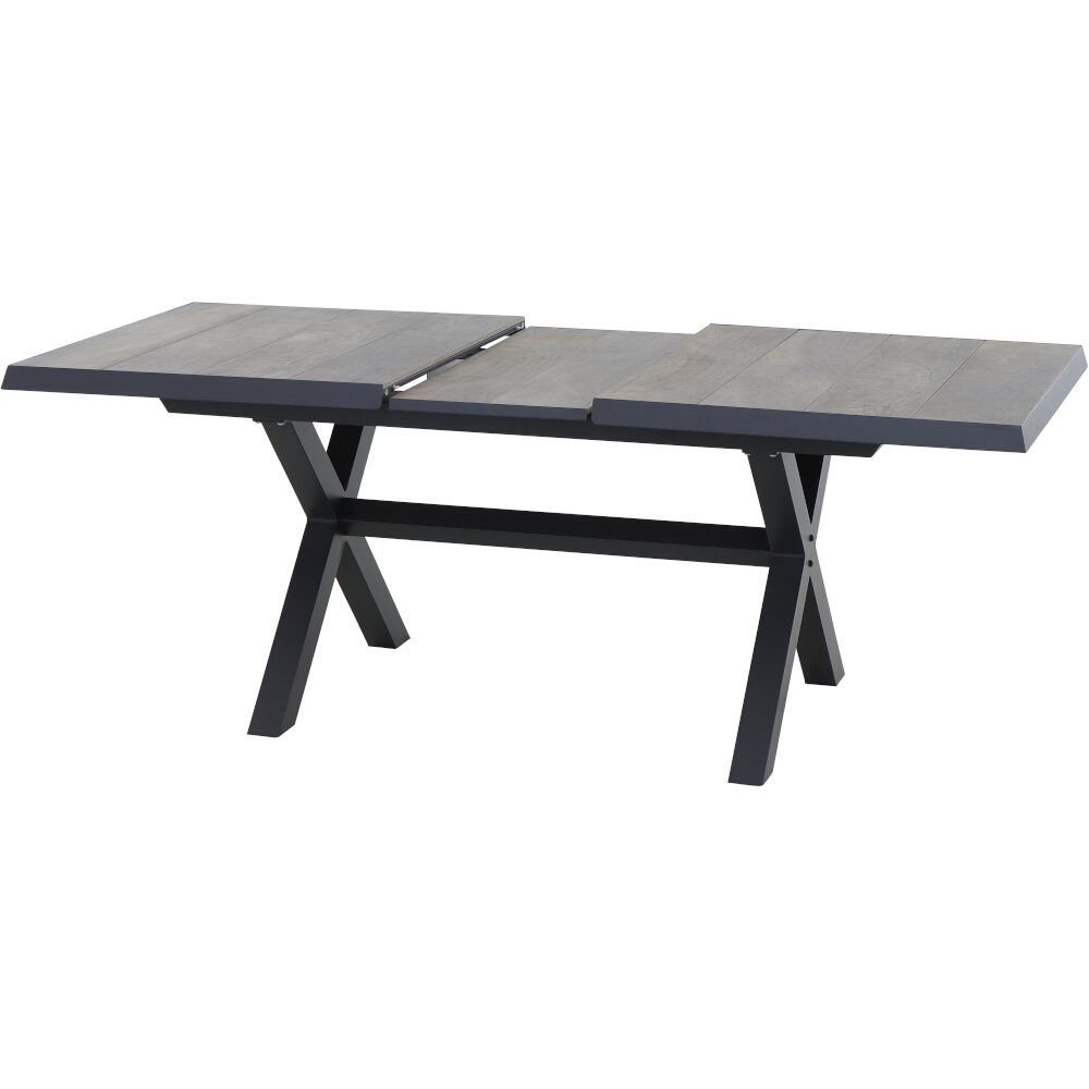 Ausziehtisch SINCRO ca. 160(200)x90cm mit Tischplatte in anthrazit/washed grau, Moebel, Tabelle, Kaffeetisch, Esstisch, Schreibtisch