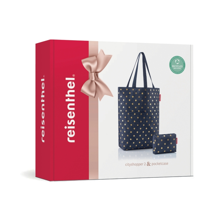 Reisenthel CITYSHOPPER 2 SET #1 in Farbe metallic dots blue, Tasche, Zubehör, Handtasche, Tragetasche