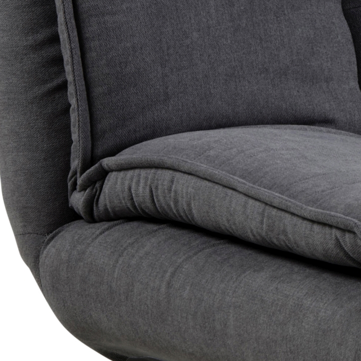 Actona Schlafsofa FAITH in Stoff Enjoy dunkelgrau, Gestell matt schwarz