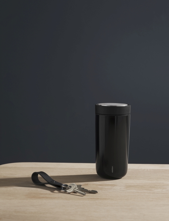 Stelton Thermobecher To Go Click 0,4 Liter in Farbe black