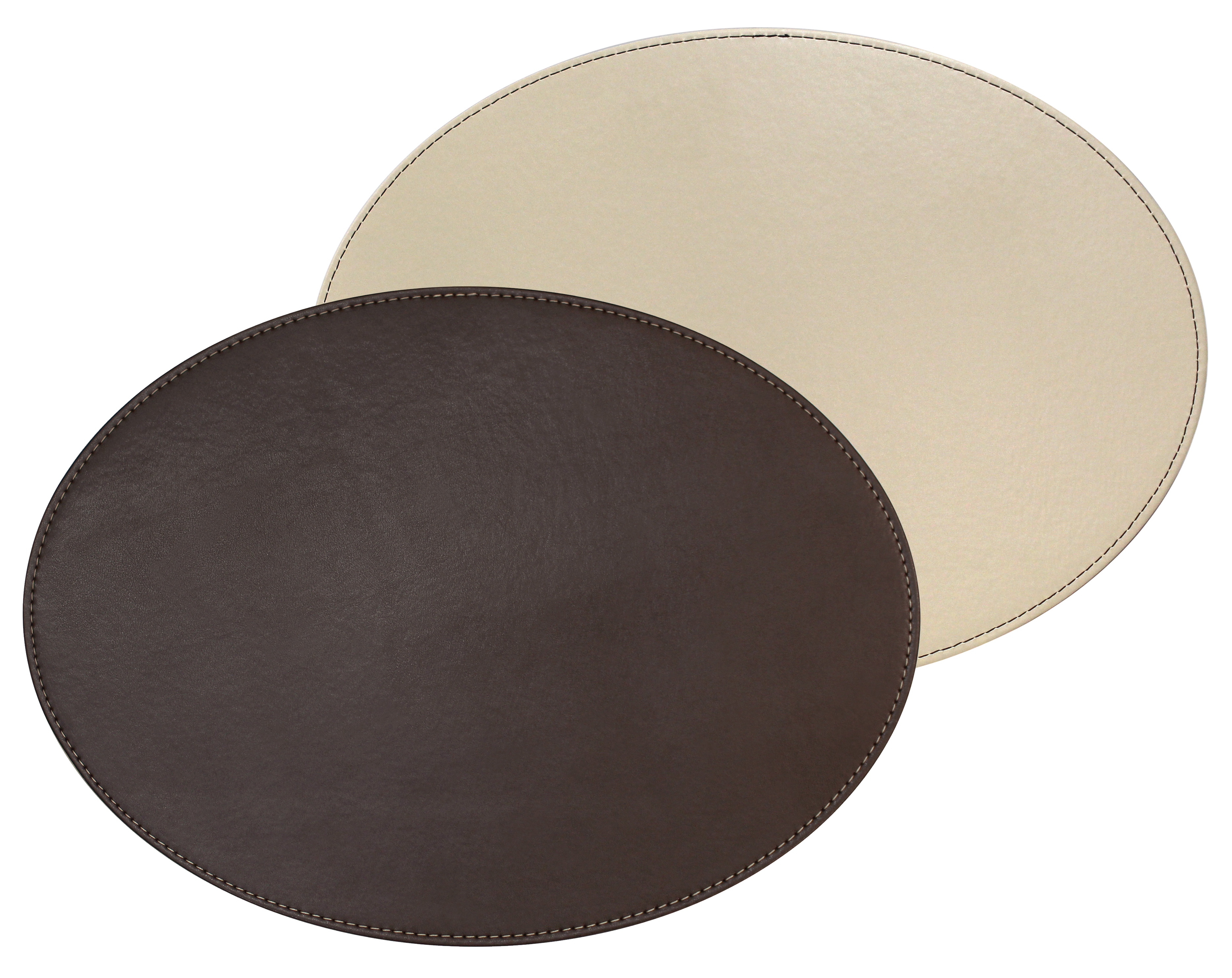 Profino DUO - Platzset oval, schokobraun/creme