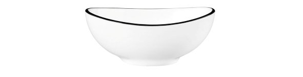 Seltmann Weiden Bowl oval M5307  9 cm Modern Life 10826 Black Line