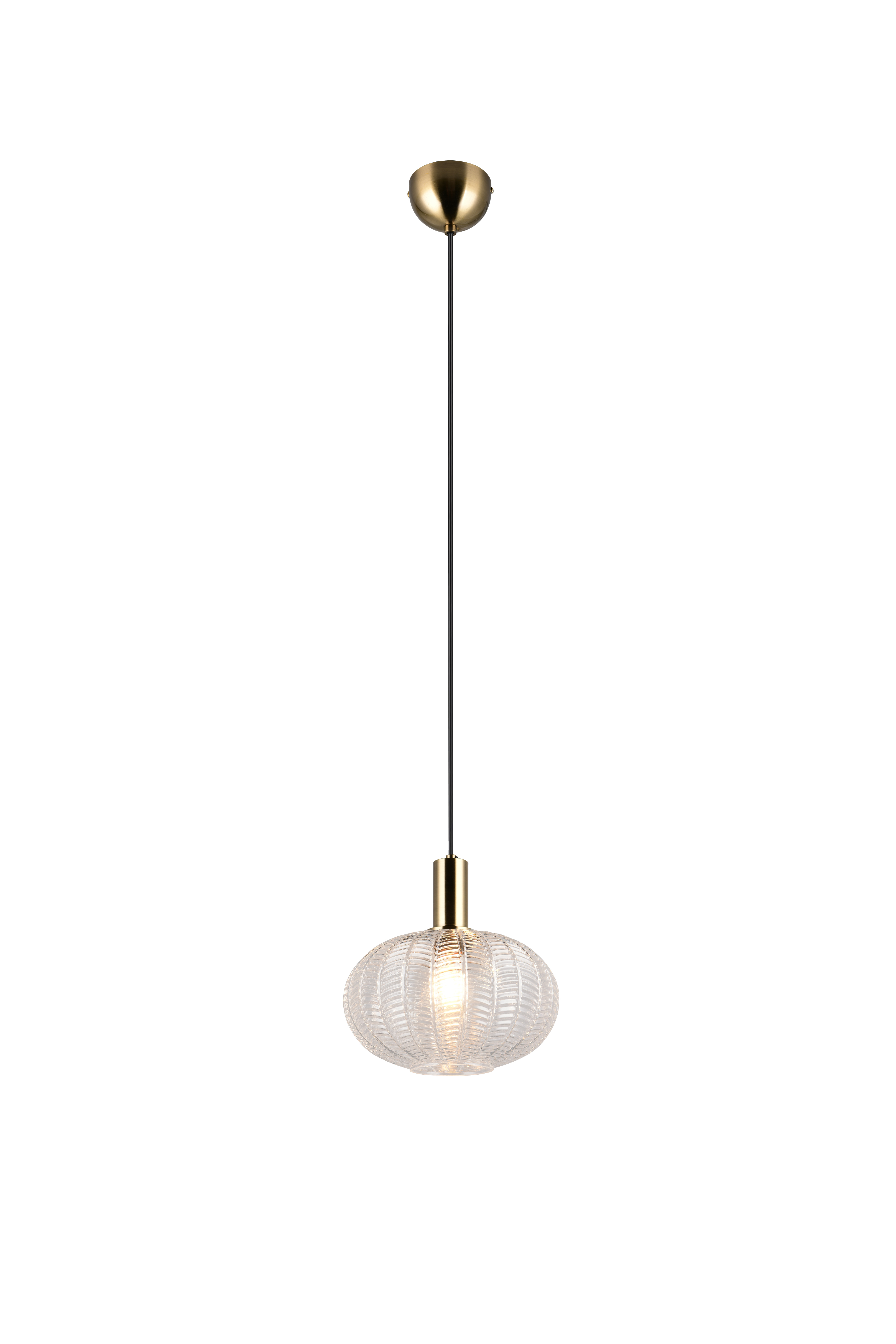 Reality Leuchten Pendelleuchte ELVEZIA in transp. klar, Glas transp., Lampe