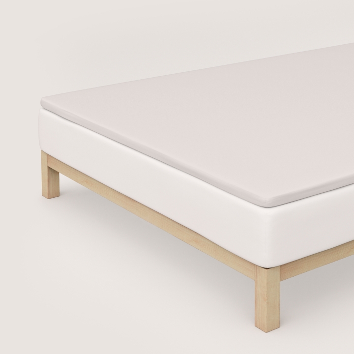 Schlafgut Pure Topper Spannbettlaken ca. 180x200-200x220cm in Farbe Sand Light