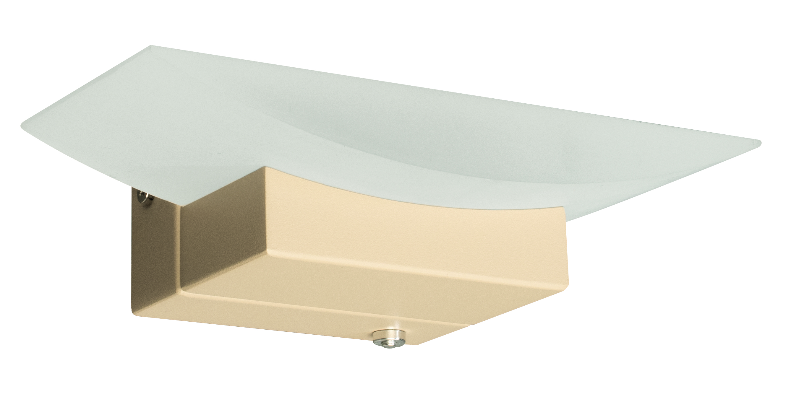 Fischer & Honsel LED-Wandleuchte BOWL TW 1-flammig in Farbe Metall sandfarbig/Acrylglas satiniert, Kiste, Karton, Deckenventilator, Elektrisches Gerät