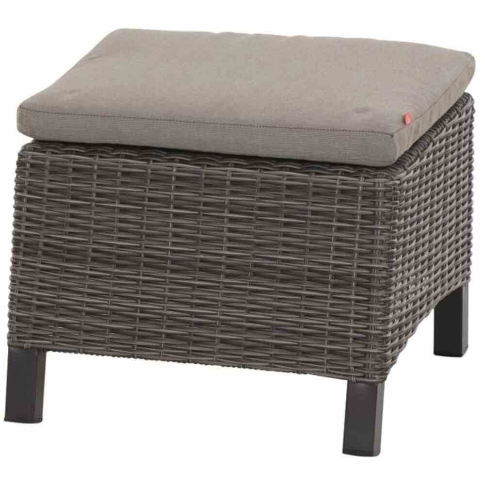 Dining-Hocker CORIDO mit Gardino Geflecht in charcoal grey, Moebel, Stuhl, Osmanisch