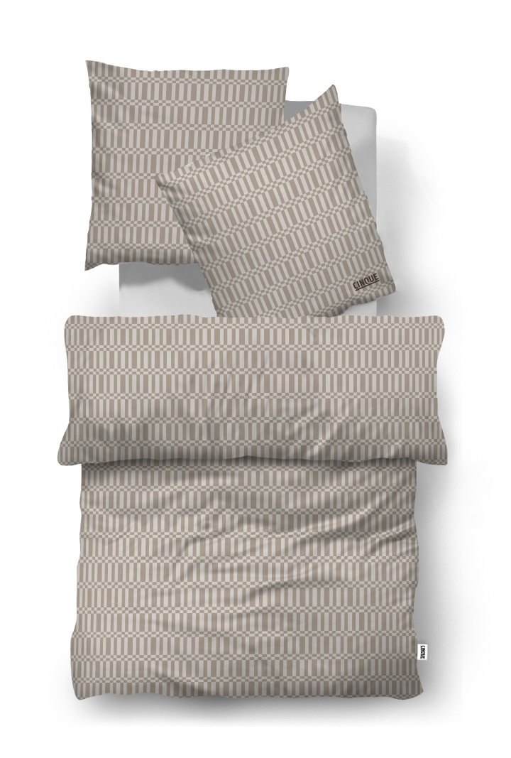 Bettwäsche ca. 135x200cm in Farbe Taupe