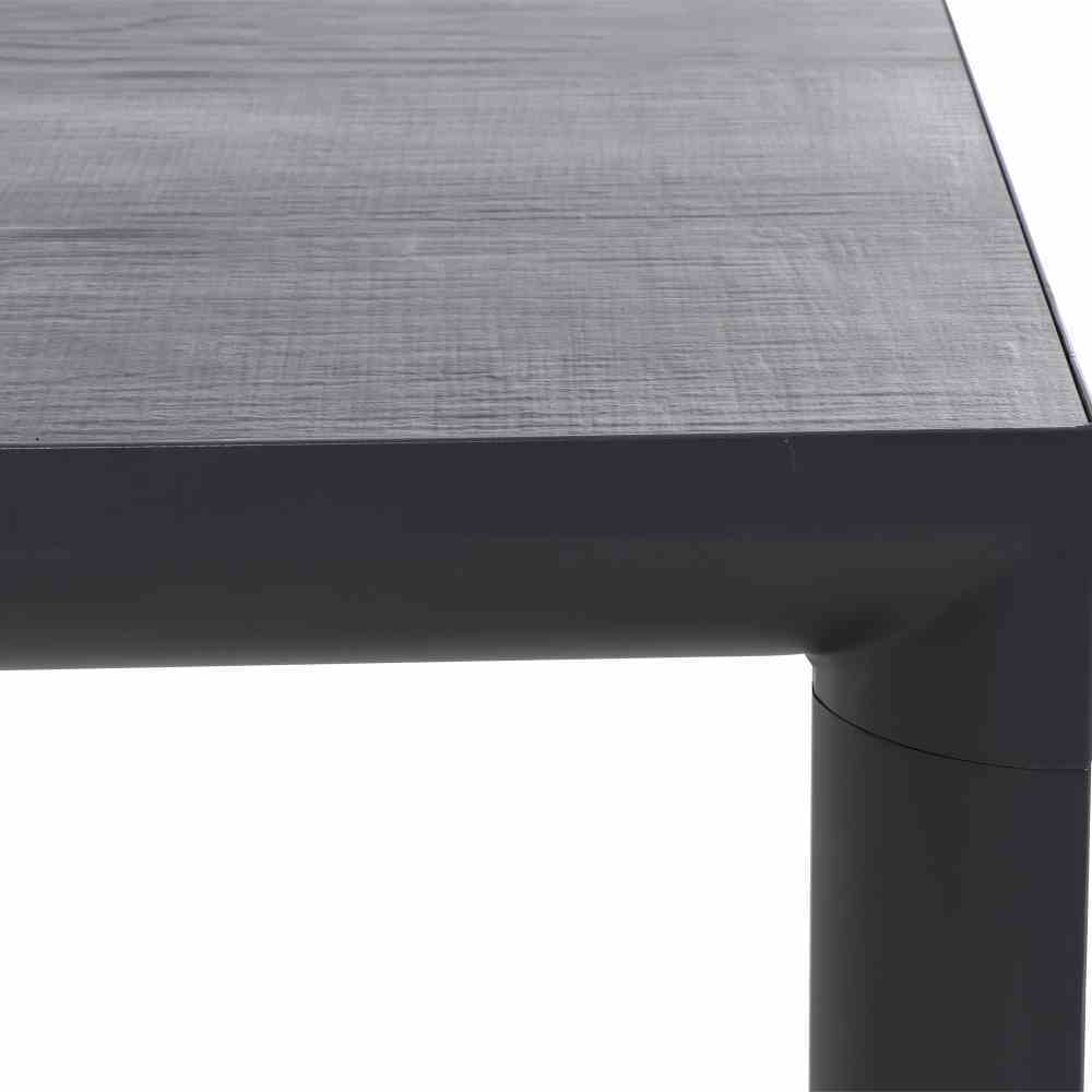 Gautzsch Tisch ANCONA ca. 100x180cm in Keramik Wood grey/Alu matt anthrazit
