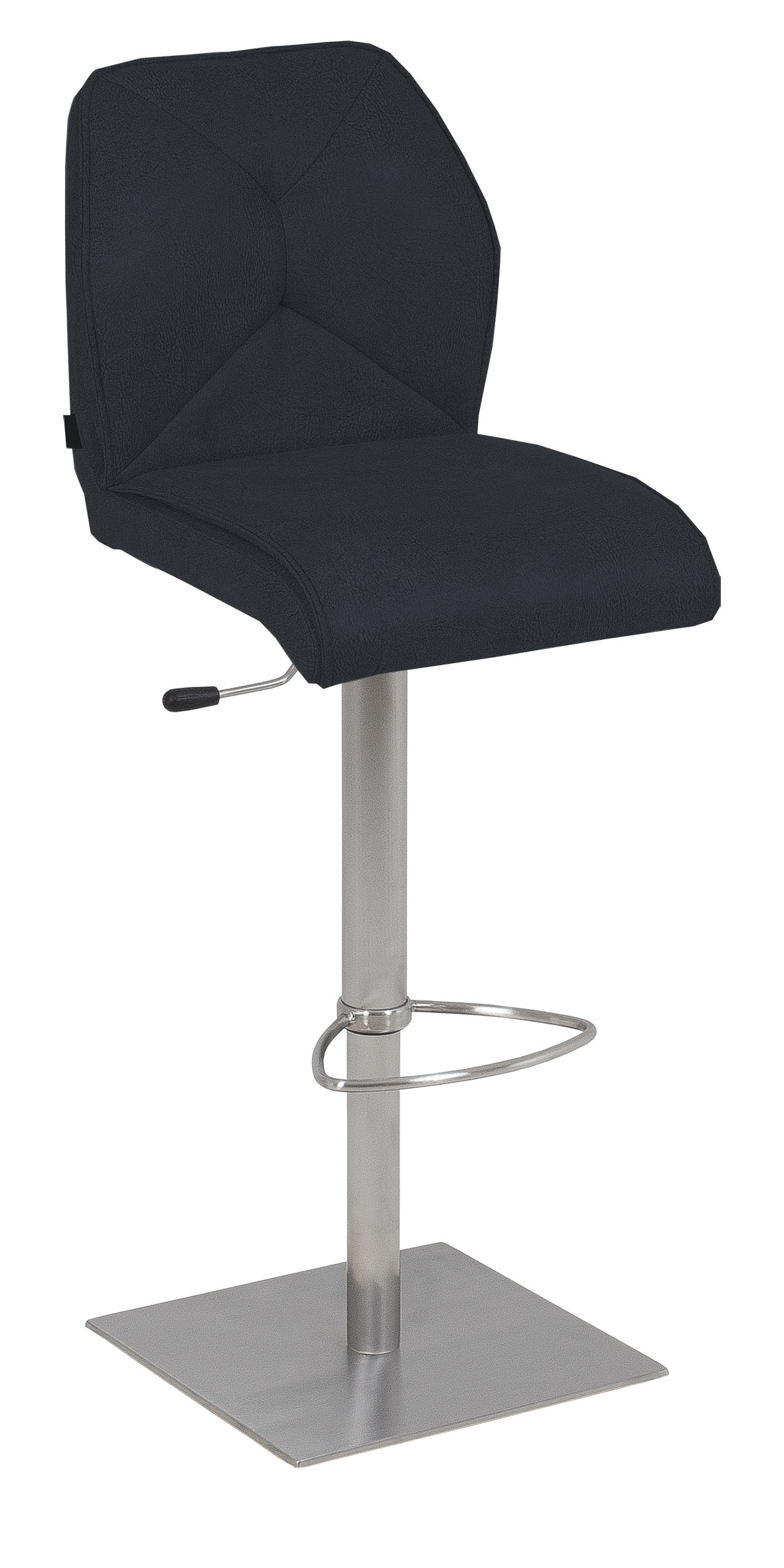 Interliving Barhocker - Set IL5104 in Sitzschale BILM Night schwarz/Edelstahl, Moebel, Stuhl, Barhocker