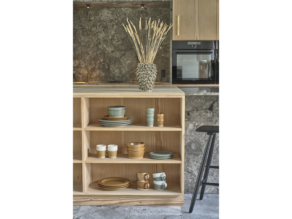 Villa Collection Henkelbecher 0,3 Liter in Farbe blau/braun