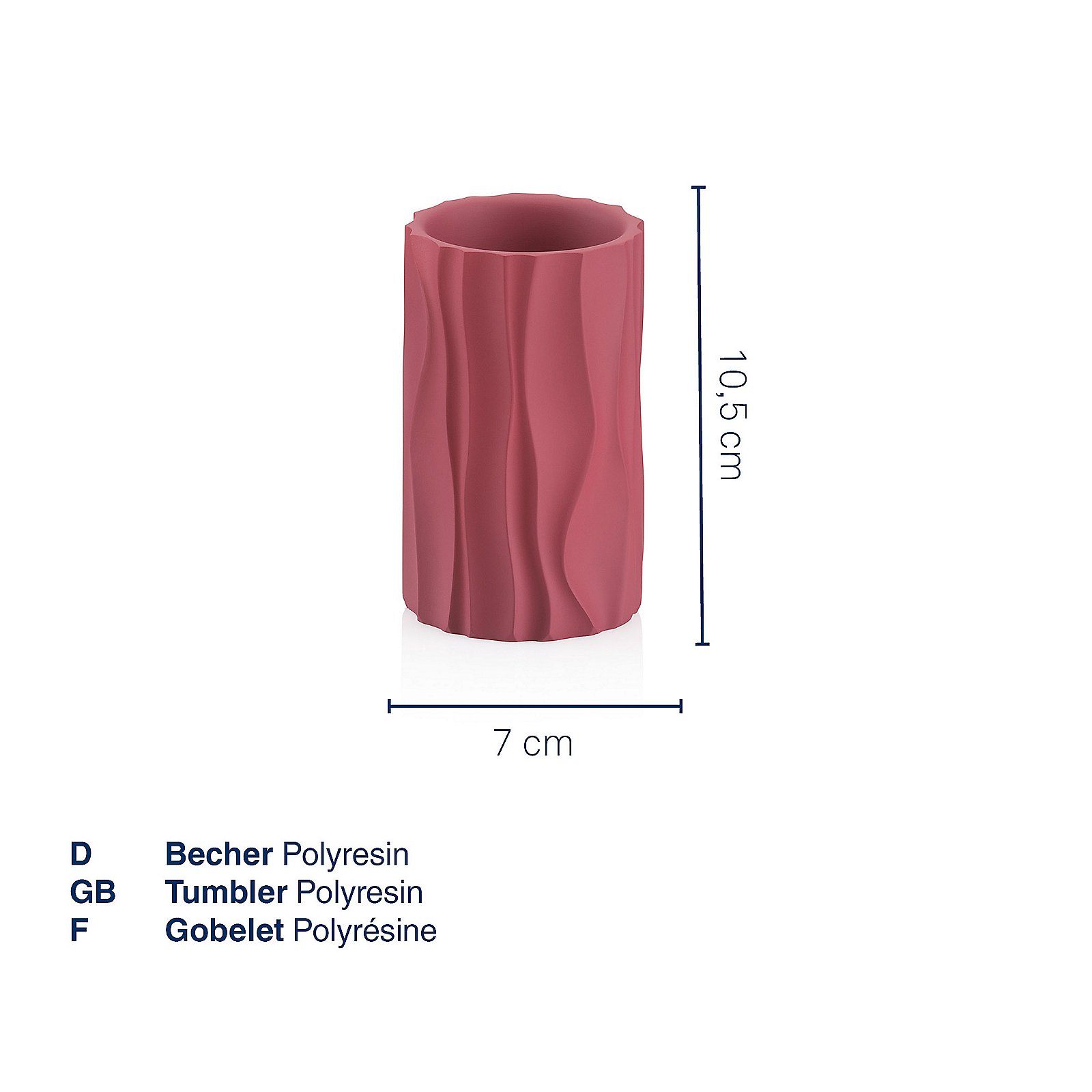 Kela Becher 7cm MERIDA in schwarz, Zylinder, Töpferei, Krug, Vase, Tasse