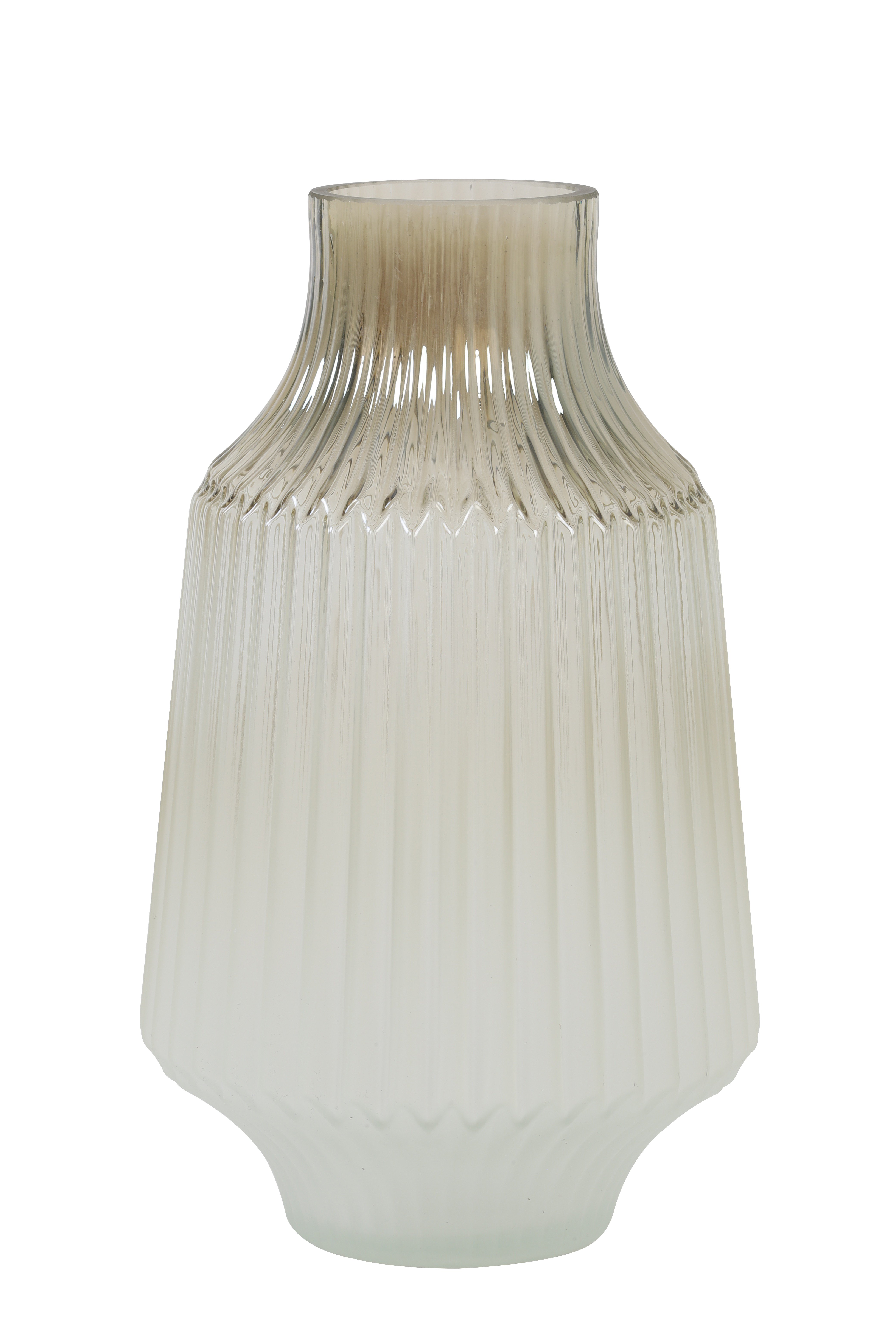 Light & Living Vase TOLBY in Glas Weiß
