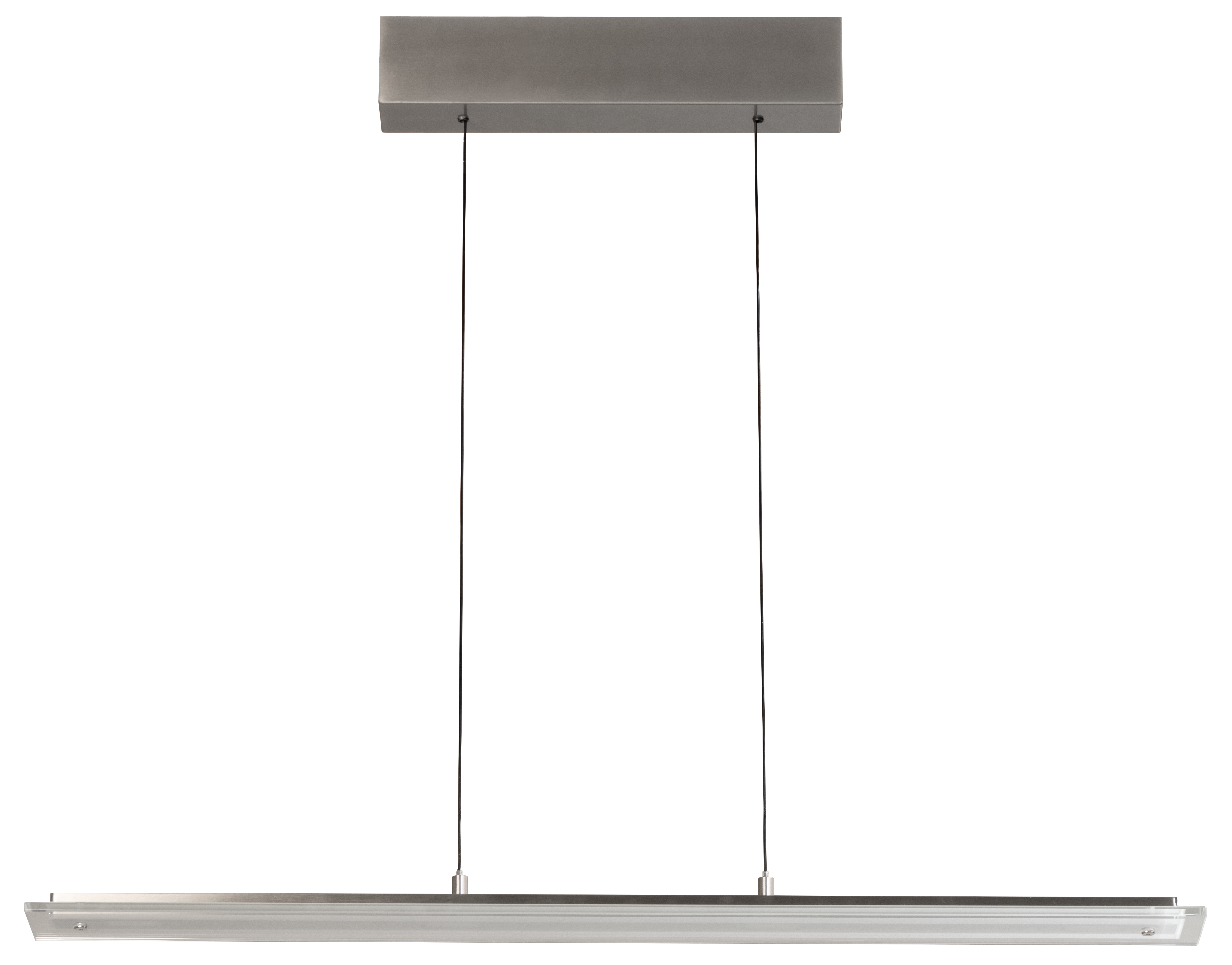 Fischer & Honsel LED-Pendelleuchte TORVI 4-flammig in Farbe Nickel matt/Glas teilsatiniert Rand klar  , Elektronik, Bildschirm