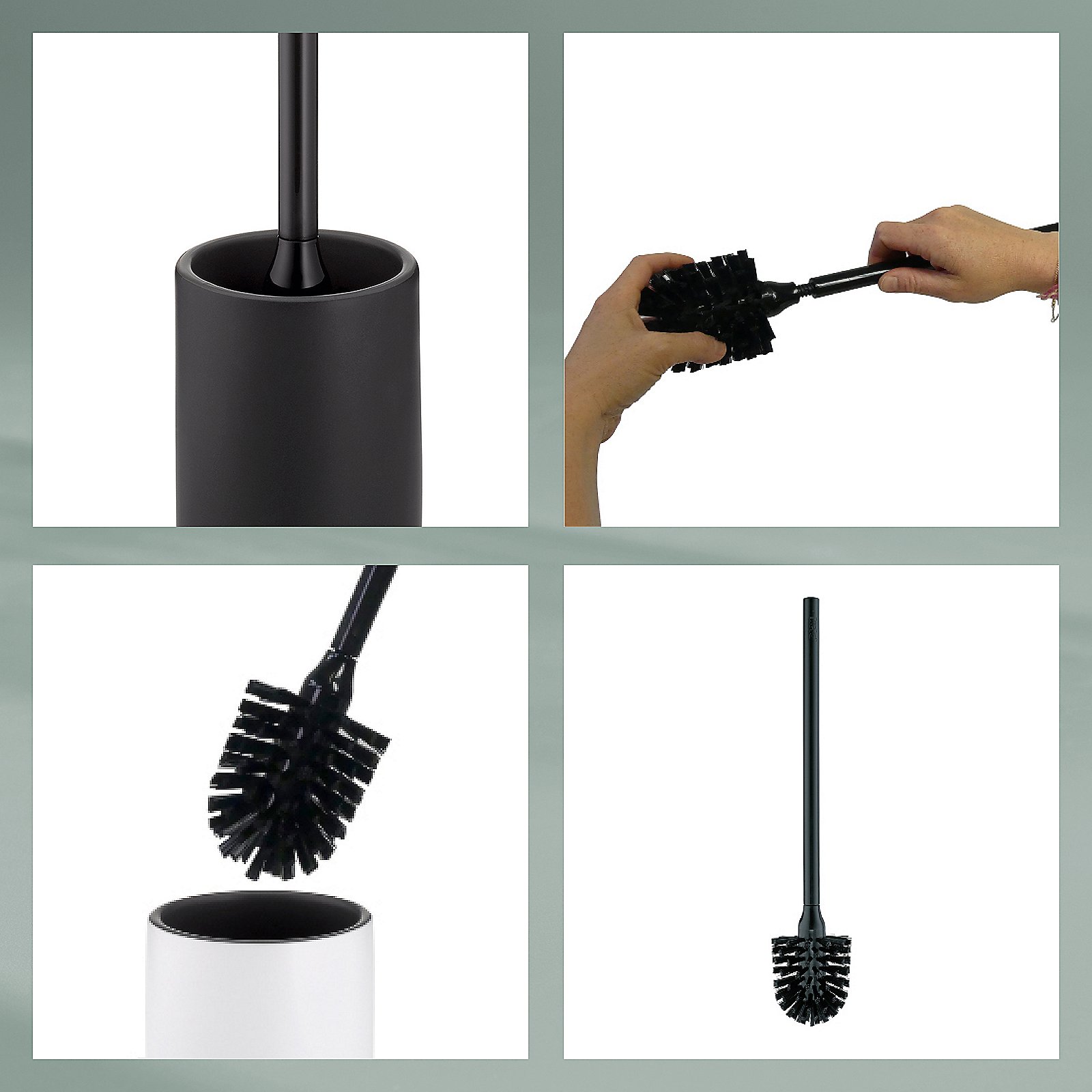 Kela WC-Garnitur Matsi schwarz MATSI in schwarz