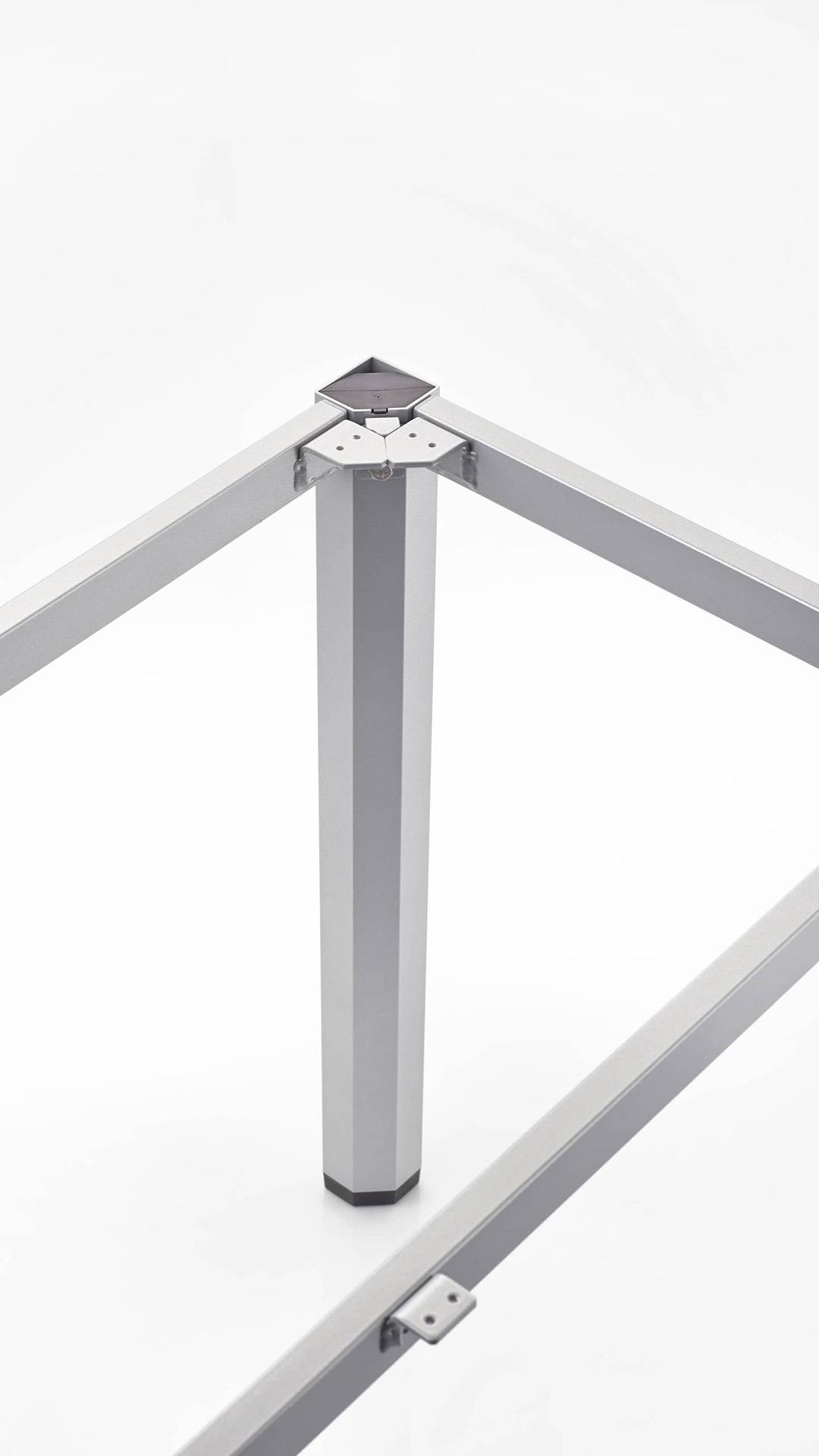 Kettler Tischgestell CUBIC ca. 95x160cm in silber