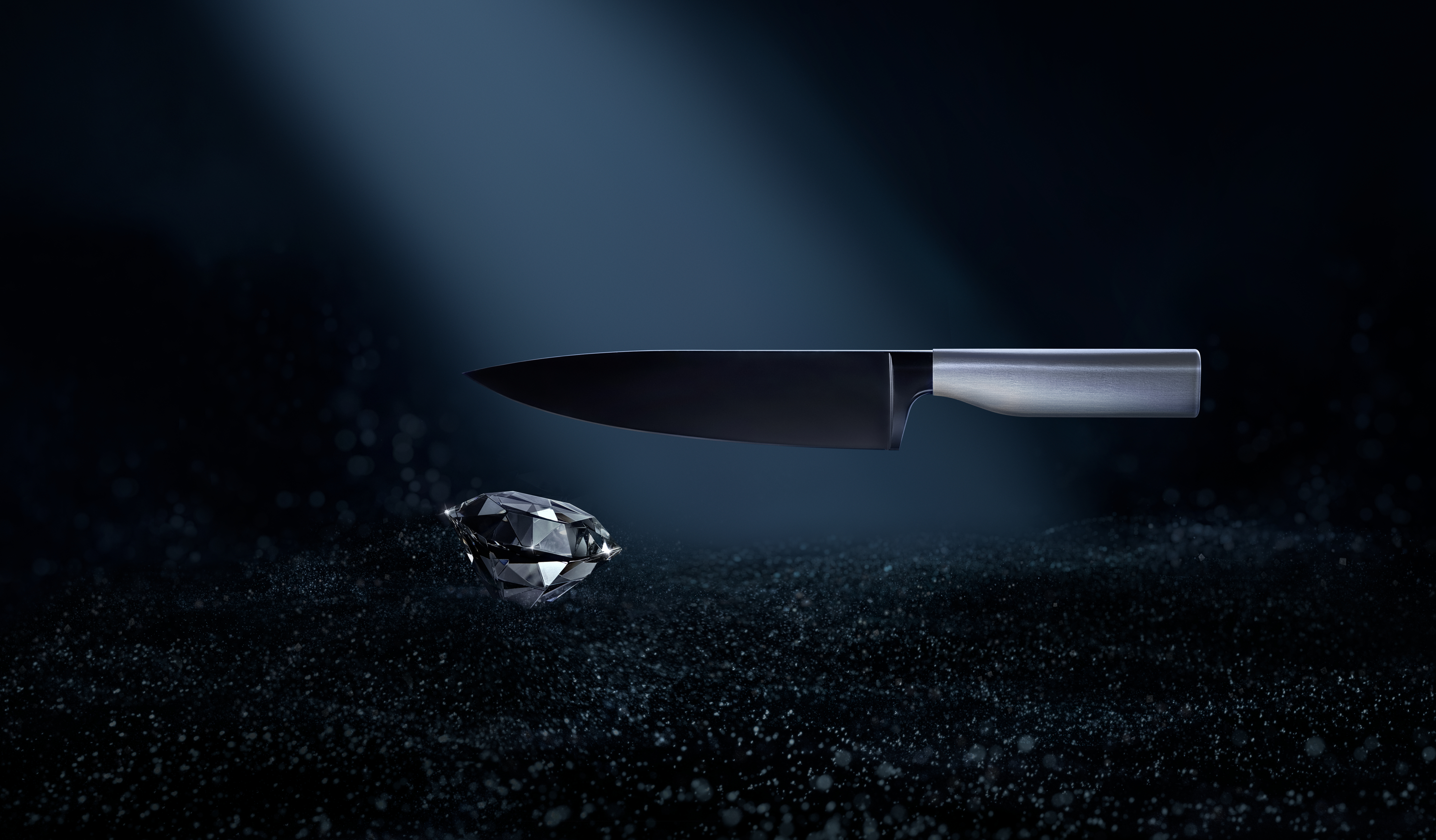 WMF Ultimate Black Fleischmesser, 20 cm in Edelstahl/schwarz