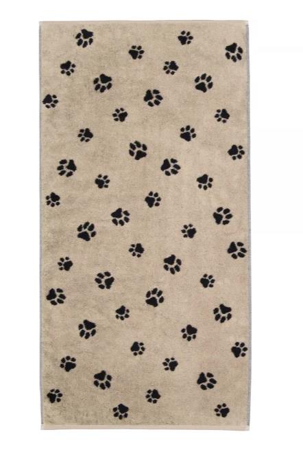 Cawö Handtuch 50x100 cm WE LOVE DOG in 93 schwarz/natur
