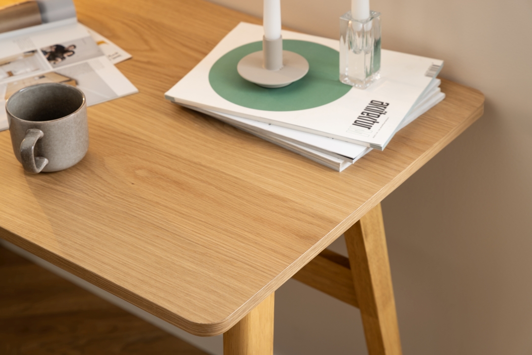 Actona Schreibtisch BARNETT ca. 120x60cm in Eiche Nachbildung/Eiche matt gebeizt