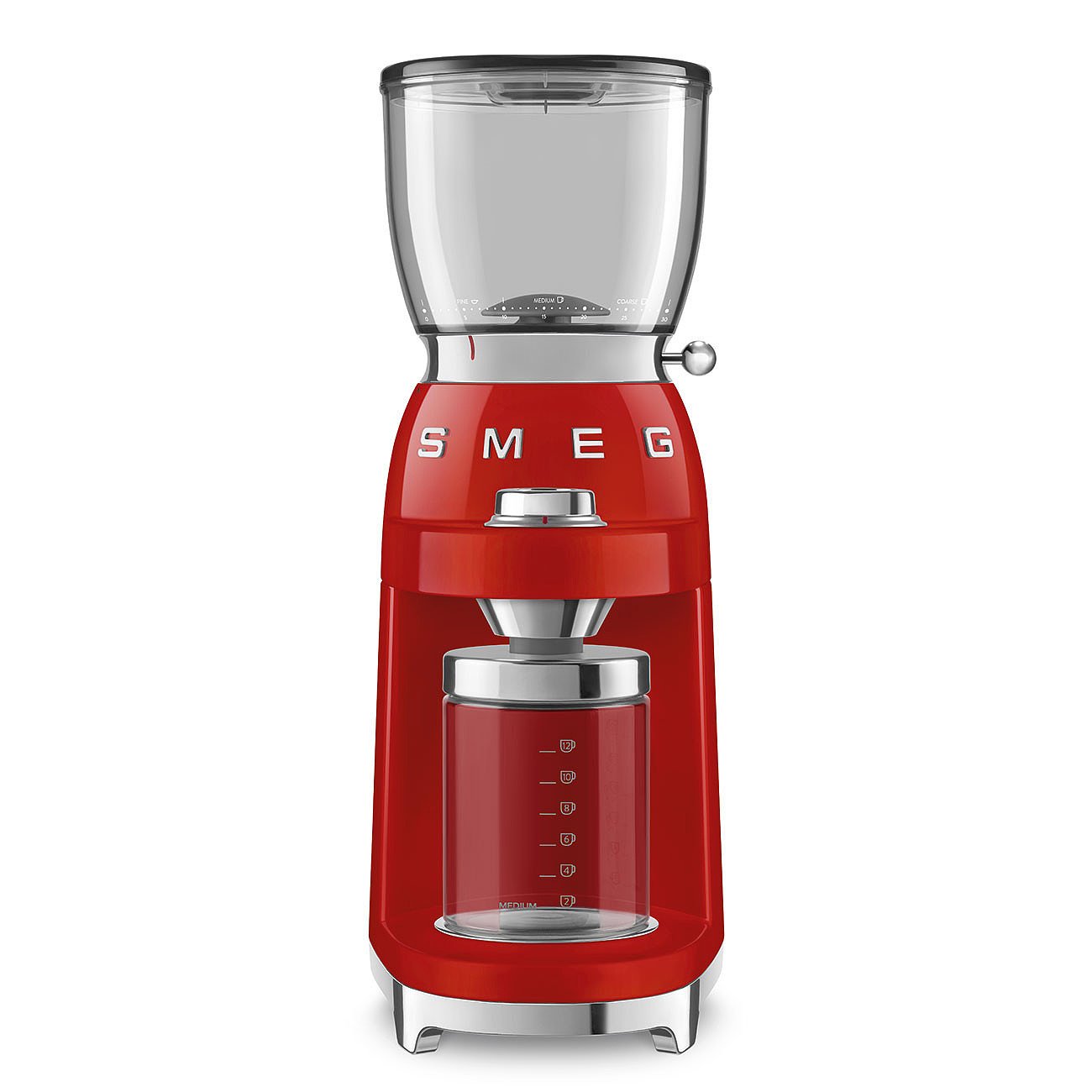 Smeg Kaffeemühle 50's Retro Style in rot