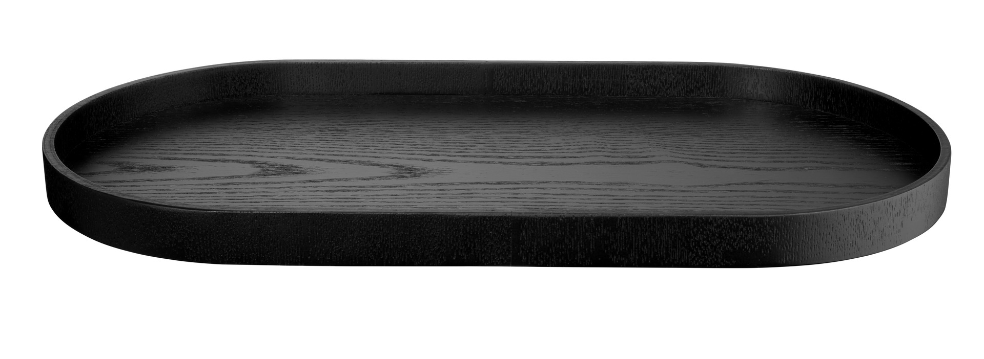 ASA Selection Holztablett oval WOOD ca. B22,5 H2,4 T44 cm in fb. schwarz,ca. 44 x 22,5 cm