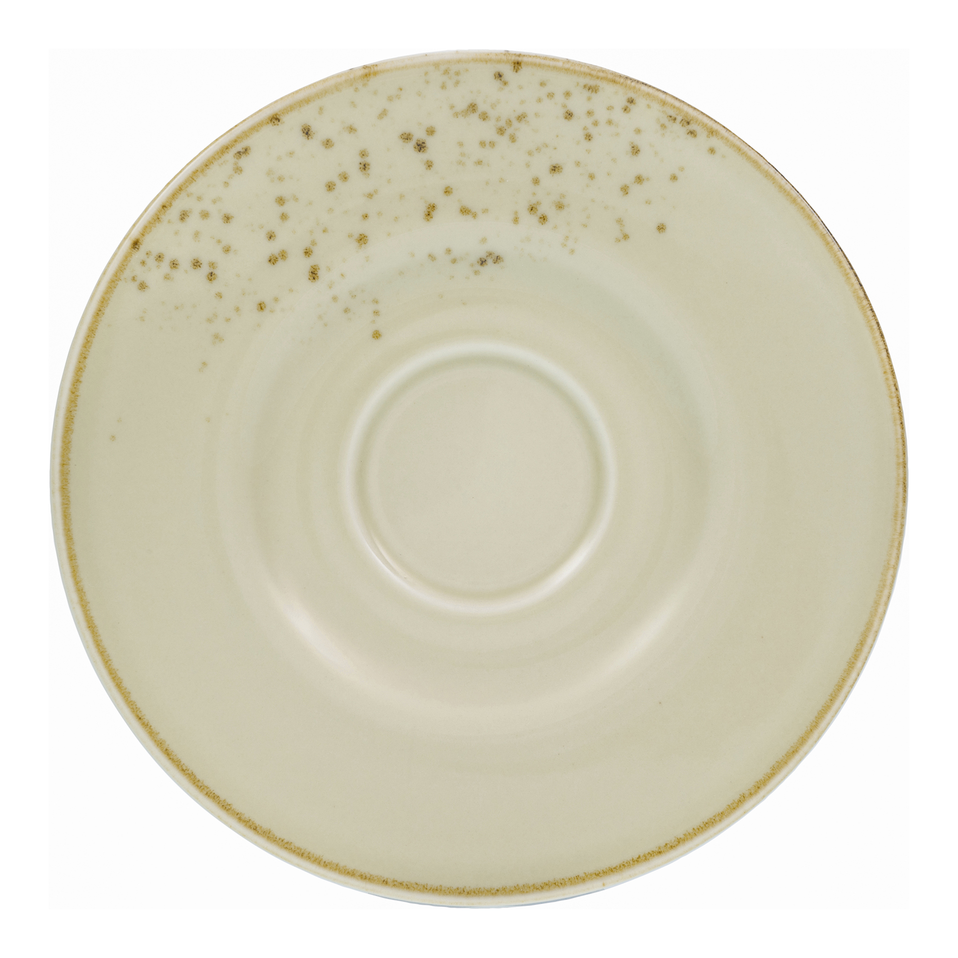 CreaTable Untertasse Nature Collection in Farbe Creme glänzend, Untertasse, Teller, Kunst, Porzellan, Töpferei