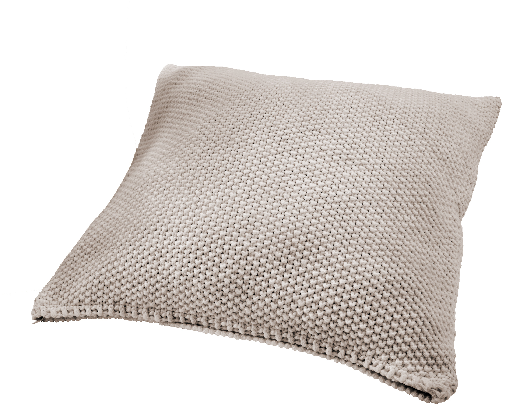 Hahn Haustextilien Strickkissenhülle 50x50cm  in Farbe natur, Kissen, Dekoration für Zuhause