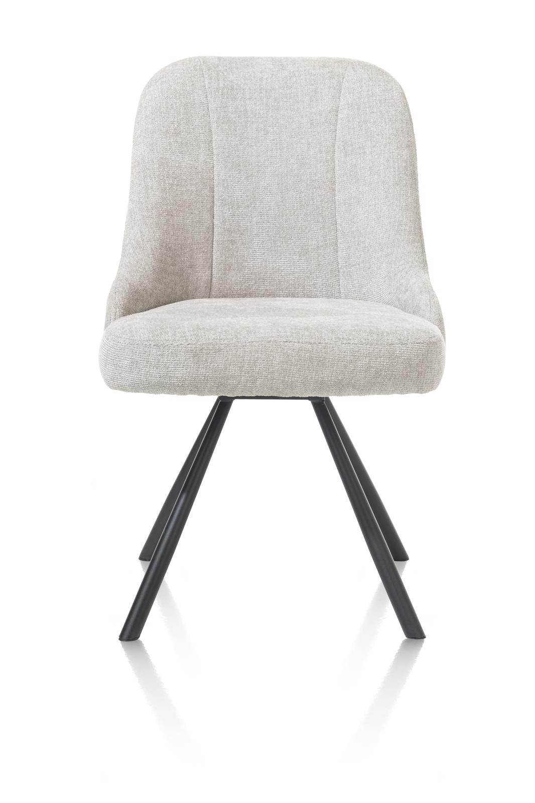 Habufa Stuhl  ca. B55 H88 T66 cm in Stoff Vulcano kiesel