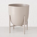 Boltze Übertopf Kilana in Farbe Eisen pulverbeschichtet beige