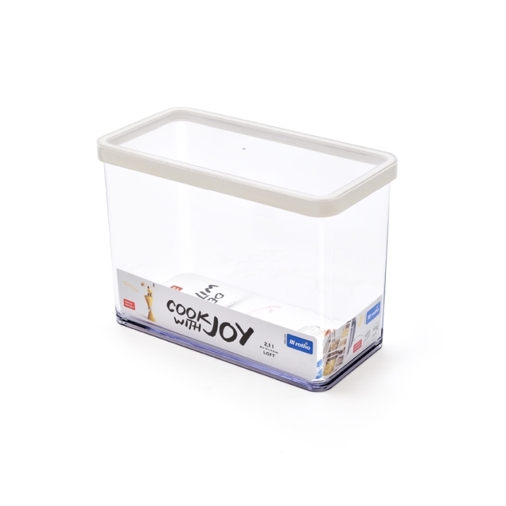 Rotho Premium Dose LOFT in Farbe Transparent