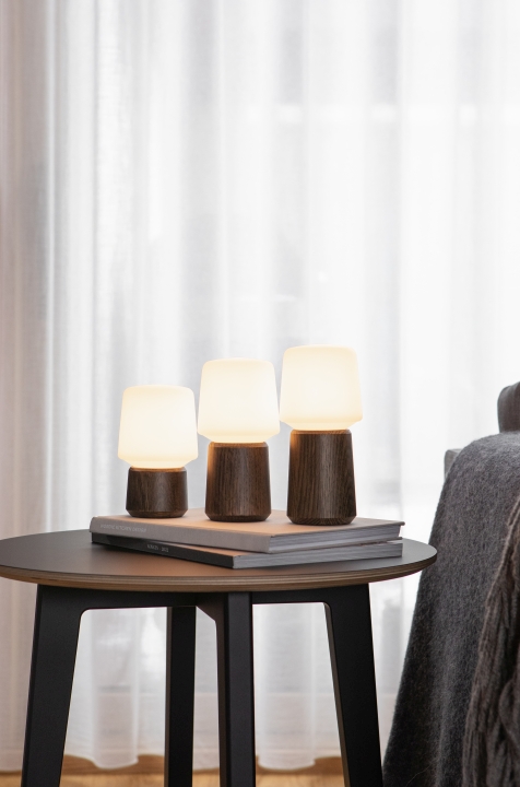 SACKit Lampenbasis OSLO in Farbe Smoked Oak