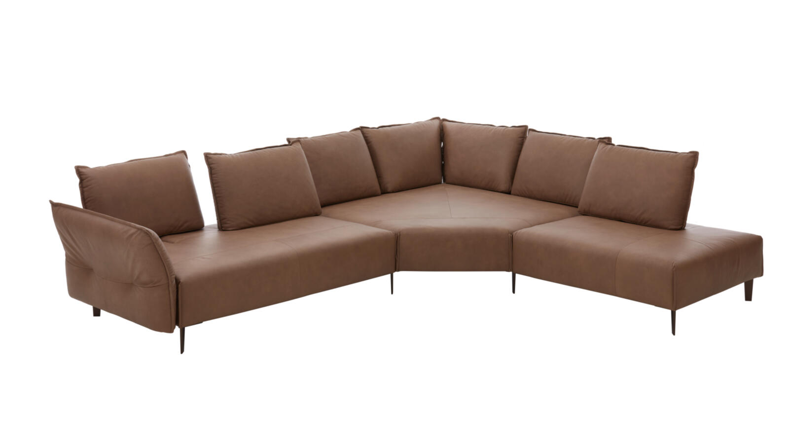 W. Schillig Polstereckgruppe BONNIE ca. 340x272cm in Leder fango