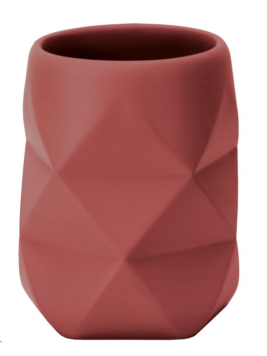 Kleine Wolke Zahnputzbecher CRACKLE in Farbe rosenholz