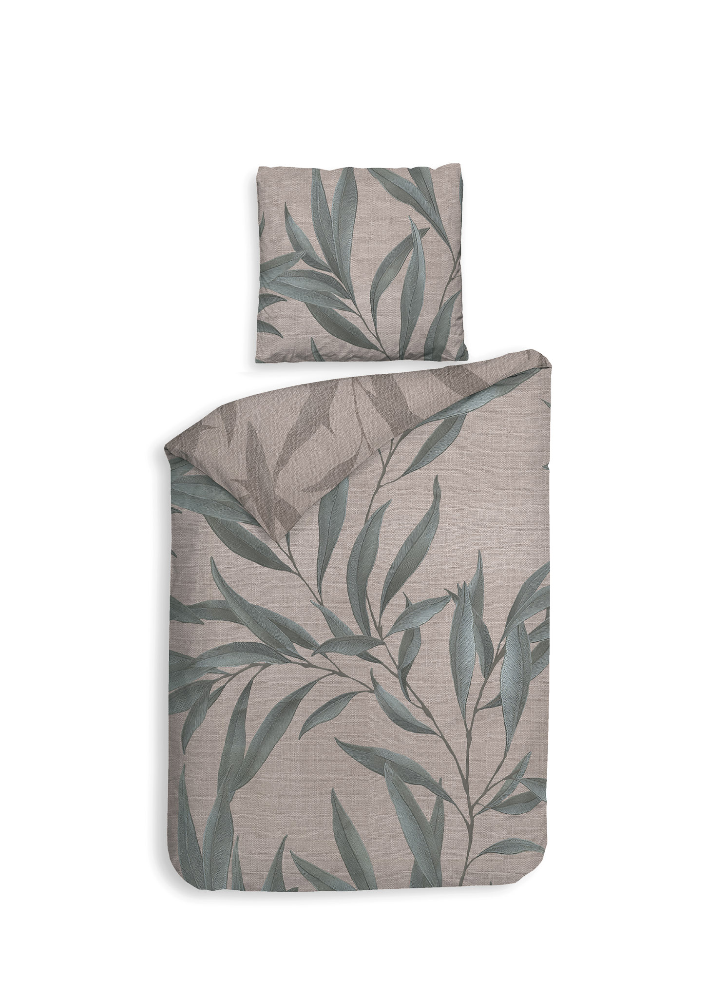 Heckettlane Bettwäsche ca. 155x220cm in Farbe Taupe