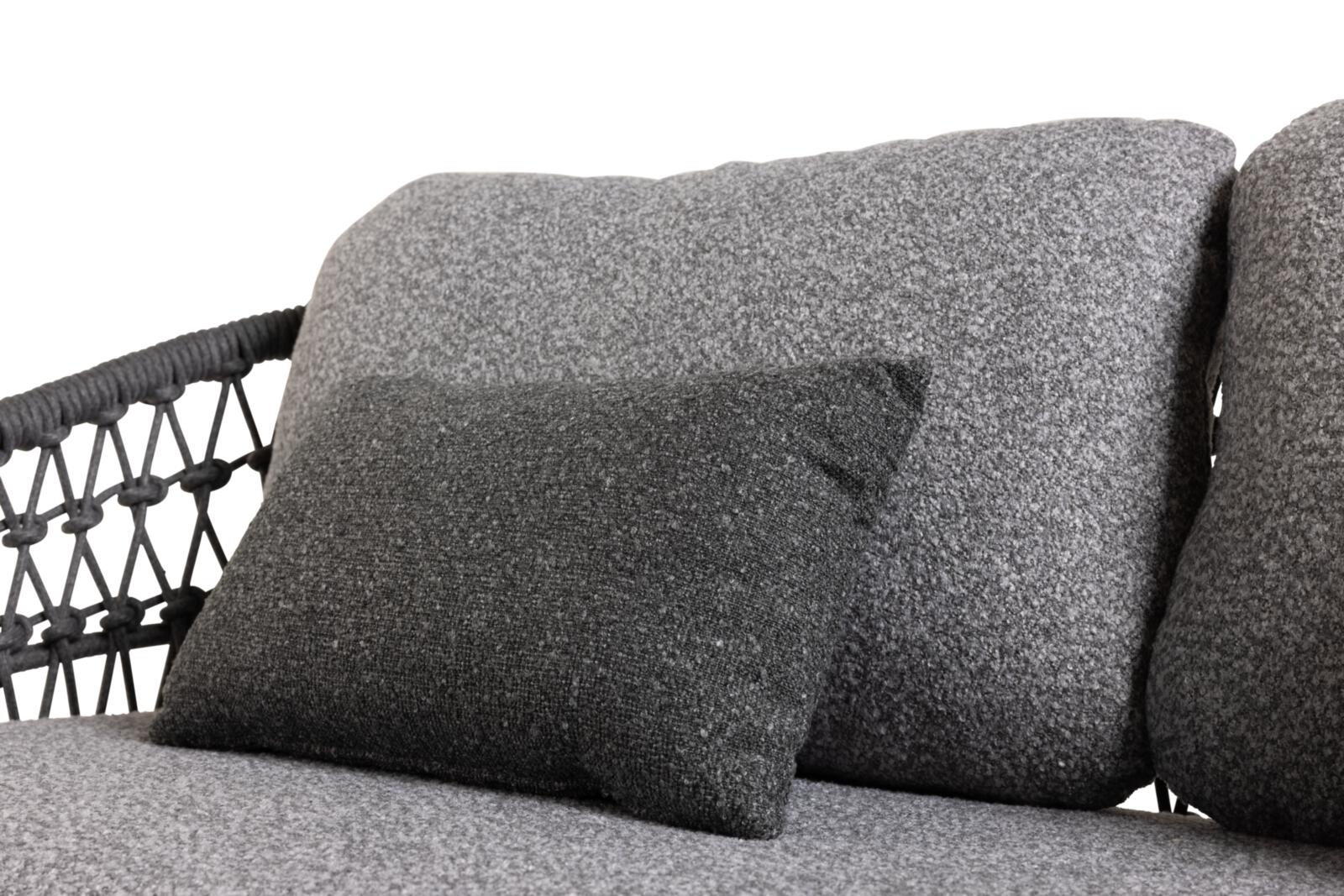 Interliving Lounge-Set IL7013 in Rücken Rope anthrazit, Kissen, Dekoration für Zuhause
