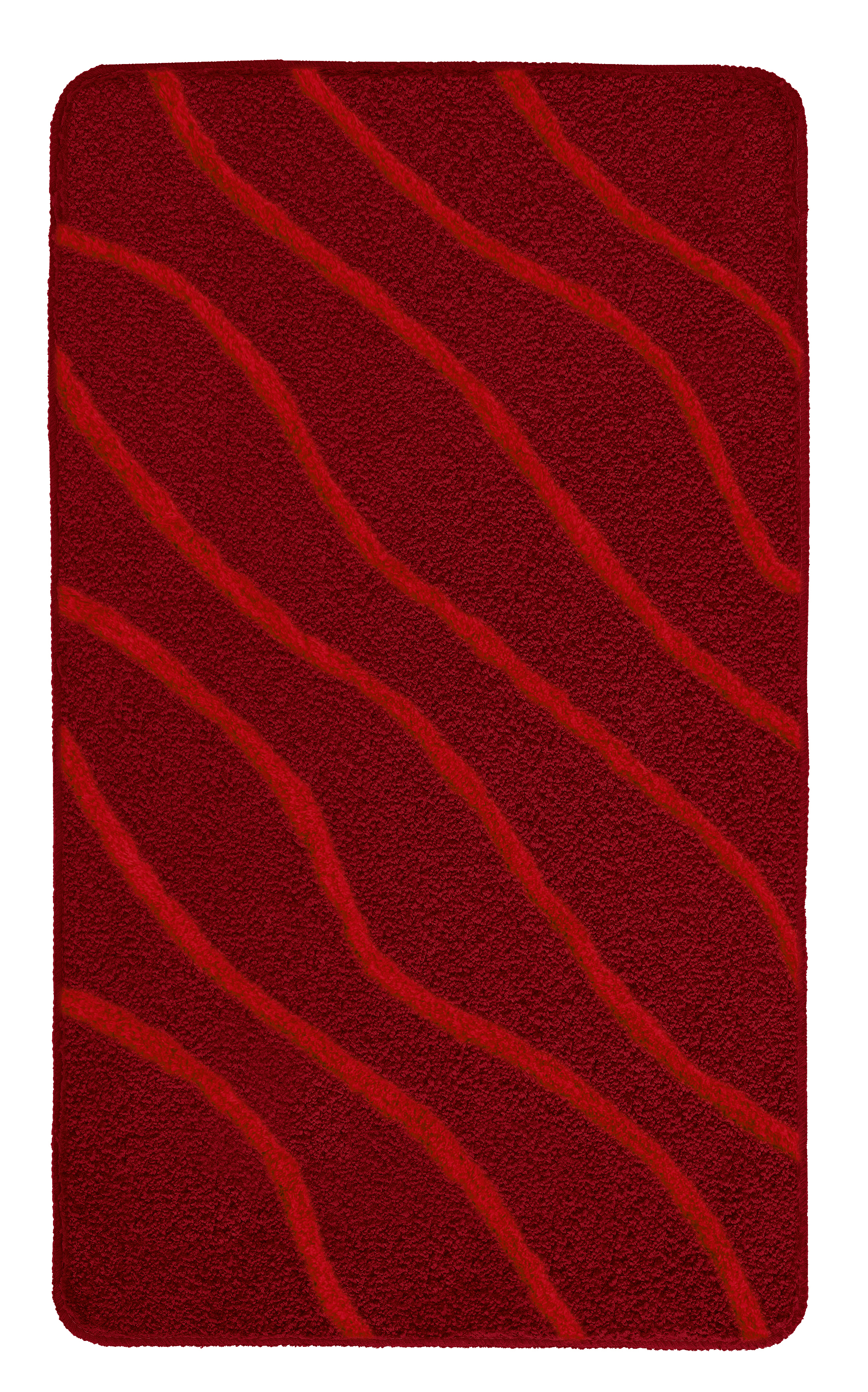 Kleine Wolke Badteppich TRAM ca. 60x100cm in Farbe Granat