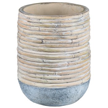 Gasper Cement Vase HANOI in Farbe Natur